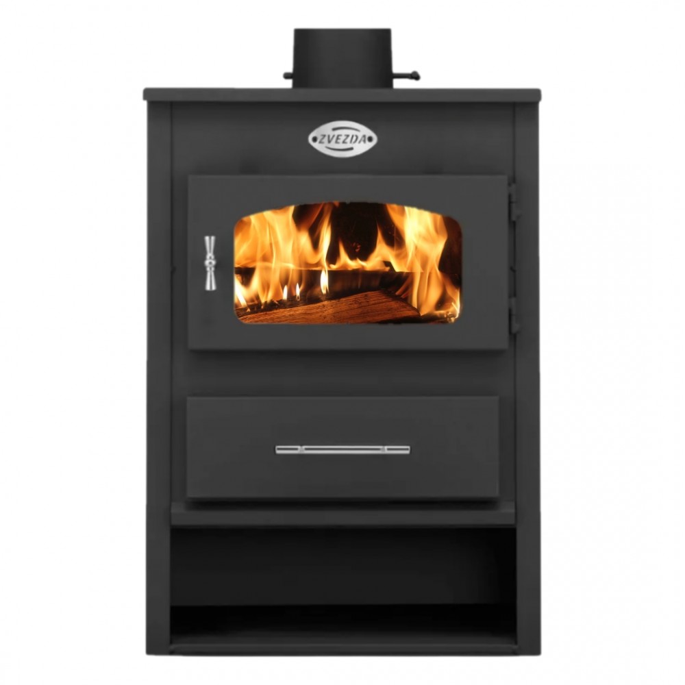 stoves channel ᐉ Wood burning stove Zvezda 1 Eko, 6.9kW, Log – Top Prices